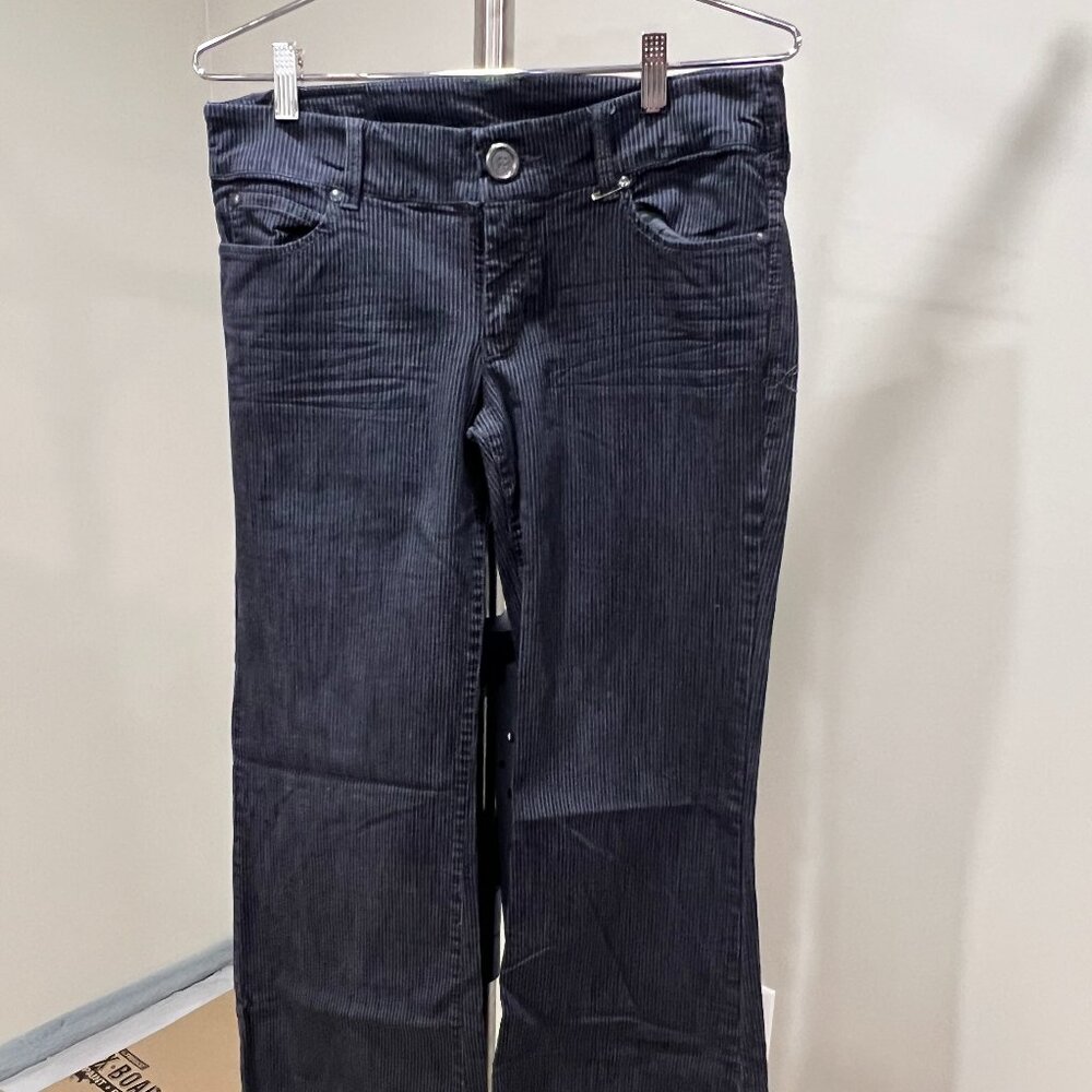 Level 99 Pinstripe Slim Trousers